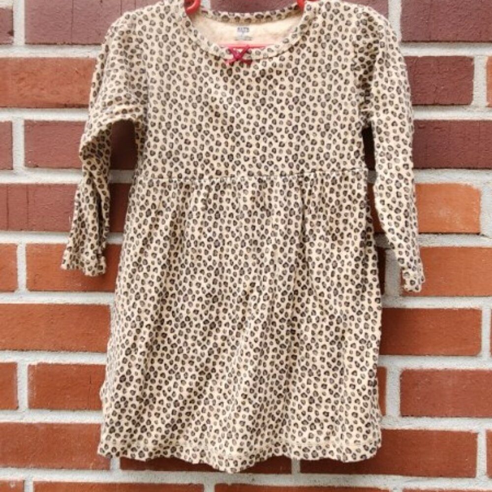 Cute Cheetah Print Baby Dress - Made by HB - Size 3T